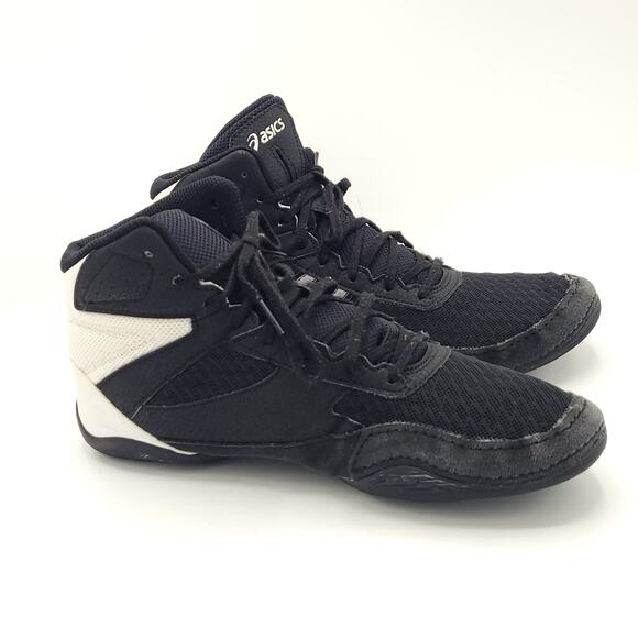 ASICS  Matflex 6 Wrestling Shoes Black white men\'s size 9 main image 8
